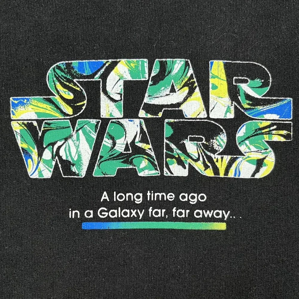 Star Wars A Long Time Ago‎ Black Hoodie Sz Large